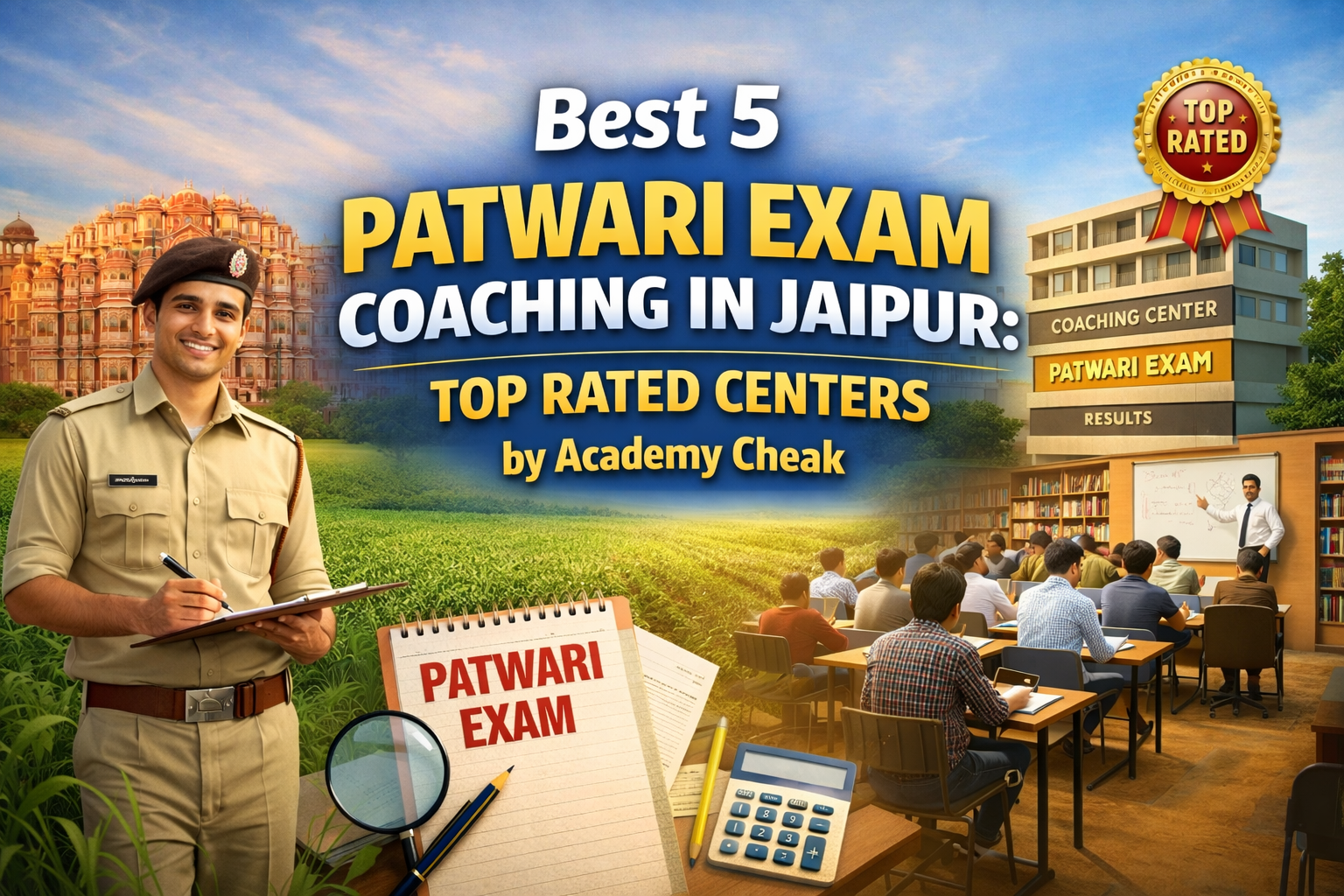 Best 5 Patwari Exam Coaching in Jaipur: Top Rated Centers by AcademyCheck 2026